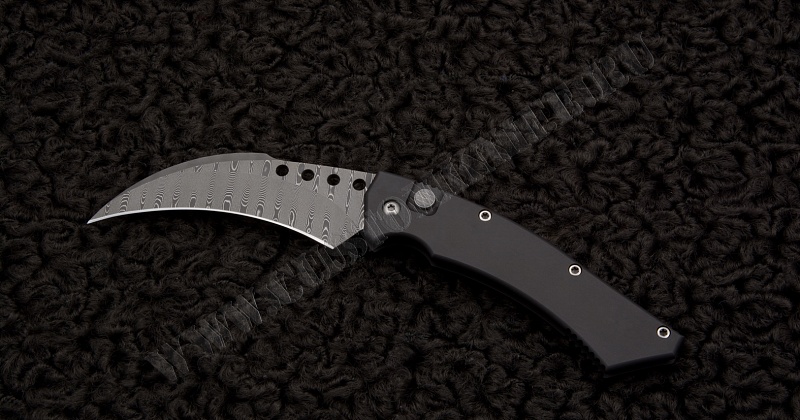 Кастомный нож Hawk damascus