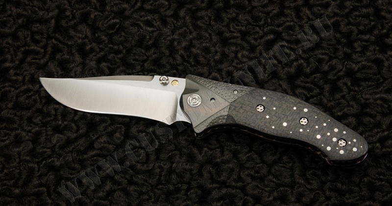 Кастомный нож Gordian knoght black circonium